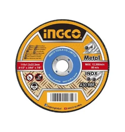 Ingco Abrasive Metal Cutting Disc Set 115mm MCD121155