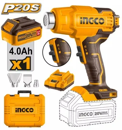 Ingco Lithium-Ion Cordless Heat Gun HGLI20025