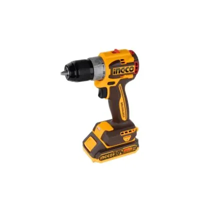 Ingco Compact Brushless Cordless Drill Lithium-ion 20V 60NM with 2 Speed Gear, LED Battery Indicator, Work Light CDLI20602