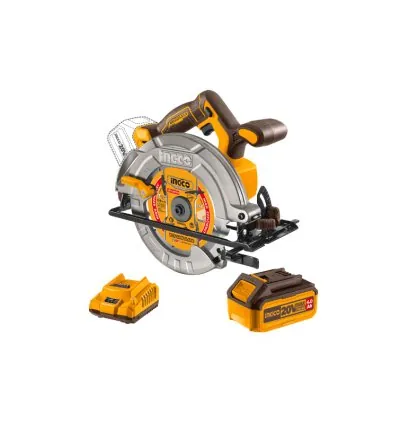 Ingco Cordless Circular Saw 20V with Brushless Motor & Adjustment Settings CSLI18511