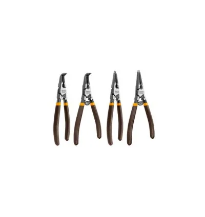 Ingco 4pcs Circlip Pliers Set 180mm, Cr-V Steel Black Finish HCCPS26180