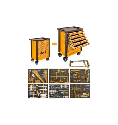 Ingco 328pcs Tool Chest Set with 7pcs Drawers HTCS273281