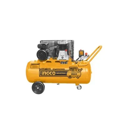 Ingco Air Compressor 2.2kW/3HP 100L with Copper Wire Induction Motor, Belt Driving System AC301008-8/AC1301008
