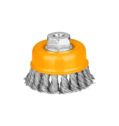 Ingco Twist Wire Cup Brush with Nut 100mm WB21002