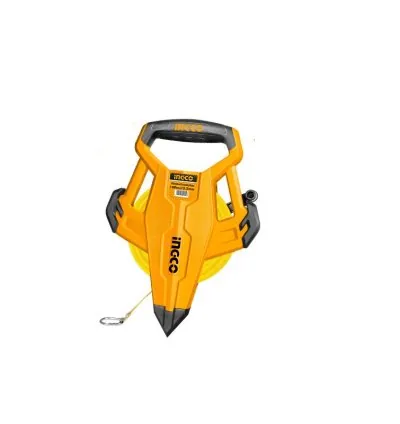 Ingco Fibreglass Measuring Tape 100mx12.5mm with 3:1 Gear Ratio, Metric & Inch HMFT83100