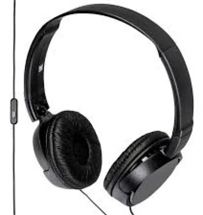 Sony Wired Headphone 30mm Driver Unit, Smartphone Compatible, Wide Frequency Range for Clear Highs and Lows MDR-ZX110APBZE