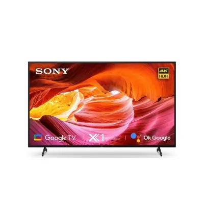Sony Bravia 55" LED 4K Ultra HD Smart Google TV with Alexa Compatibility, X1 4K Processor, 4K X Reality Pro, Motion Flow XR200 Engine, Bluetooth Connectivity Black KD-55X75K