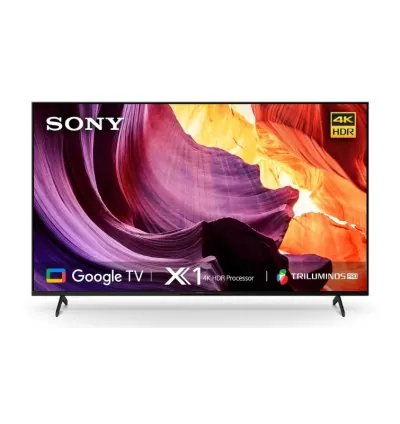 Sony Bravia 65" LED 4K Ultra HD Smart Google TV with 4K X1 HDR, Motion Flow XR, TRILUMINOS PRO Display, Chromecast, Bass Reflex Speaker Black KD-65X80K