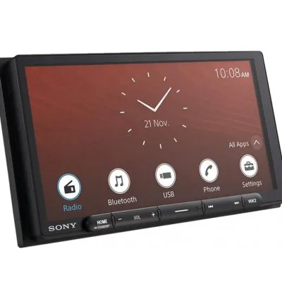 Sony 6.95" Multimedia Receiver with Wireless Apple CarPlay/Android Auto, HDMI Video Input and Maestro Ready, Frameless Touchscreen, Antiglare display, Type-C USB, Digital Clarity Tuner With Bluetooth XAV-AX6000