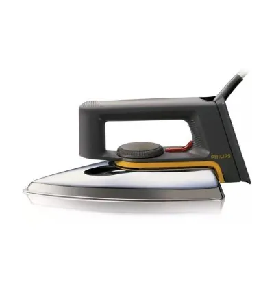 Philips Dry Iron 1000W with Silver Linished Aluminum Soleplate Temperature Control HD1172