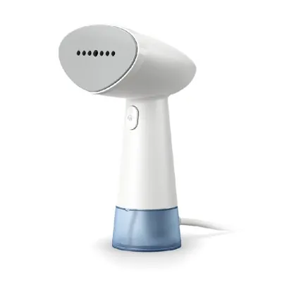 Philips Garment Steamer Handheld 980W 85ml Water Tank, Lightweight and Compact Design, Quick set-up, Kills up to 99.9% of Bacteria 1000 Series White STH1000
