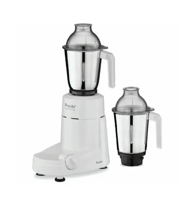 Preethi Chef Pro Mixer Grinder 750W with 2 Stainless Steel Jars, Overload Protector MG128/08