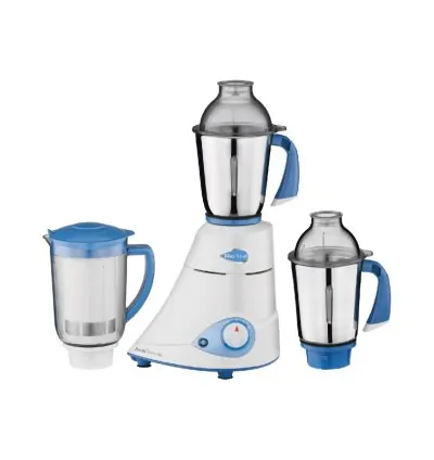 Preethi Blue Leaf Platinum Mixer Grinder 750W with 3 Stainless Steel Jars, 3 Speed & Pulse, Overload Protector, Extractor Filter MG139/09