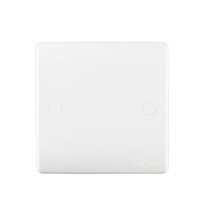 Tronic 1 Gang Blank Cover/Plate