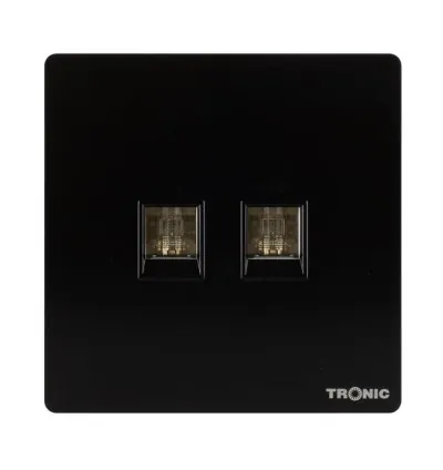 Tronic 2 Gang Data Socket