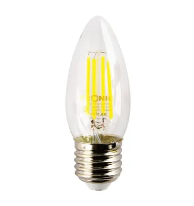 Tronic 4 Watts Filament Candle LED E27 (Screw) Bulb