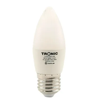 Tronic 5 Watts Dimmable E27 LED Candle Bulb