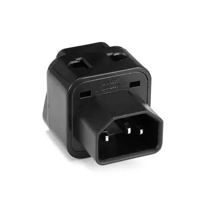 Tronic Black Adapter Plug IEC C14 10A 250V