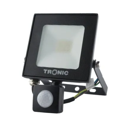 Tronic Black LED Motion Sensor Floodlight 20Watts