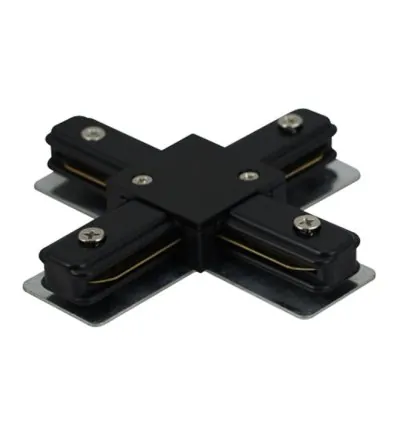 Tronic Black Tracklight Connector with 2 Wires