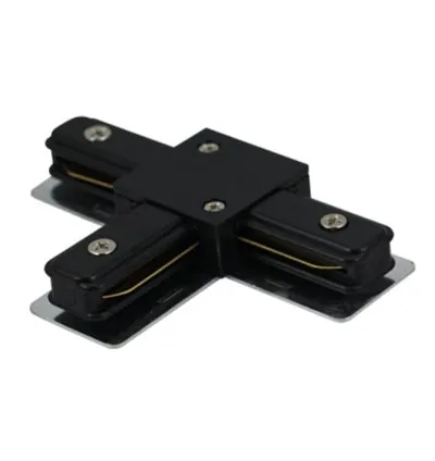Tronic Black Tracklight Connector with 2 Wires
