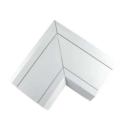 Tronic Compartment Trunking Angle Bend PVC 170mmx50mm