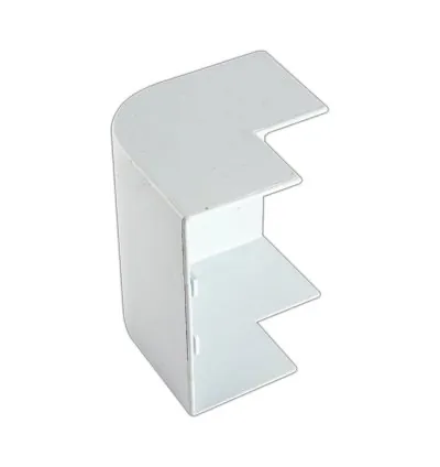 Tronic Compartment Trunking External Bend PVC 100mmx50mm