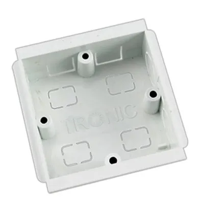 Tronic Compartment Trunking Single Box PVC 100mmx50mm