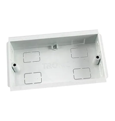 Tronic Compartment Trunking Twin Box PVC 100mmx50mm