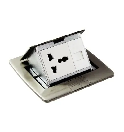 Tronic Floor Socket 1G Universal + RJ45 Data