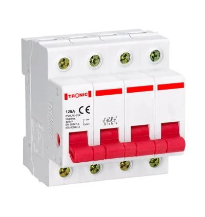 Tronic Four Pole 125A Isolator