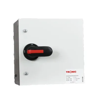 Tronic Main Switch Fused With Rotary 100A