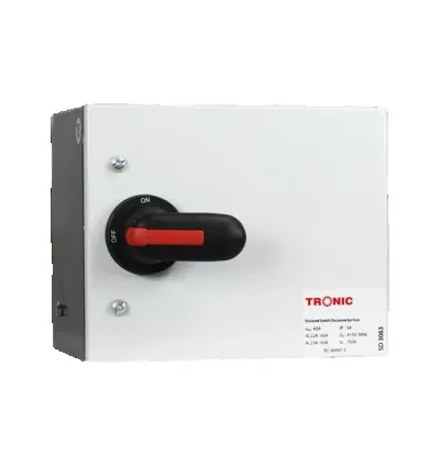 Tronic Main Switch Fused With Rotary 63A