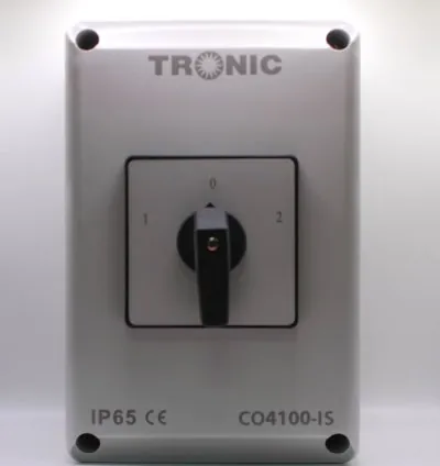 Tronic Manual Changeover Switch 100A