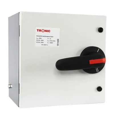Tronic Onload Enclosed Manual Change Over 200A