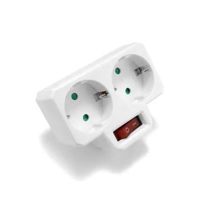 Tronic Power Strip With Switch 1-2 WAY EU Plug 2 Pin