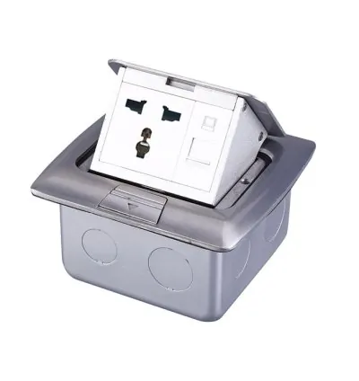 Tronic Single Floor Socket with 1 Data Port