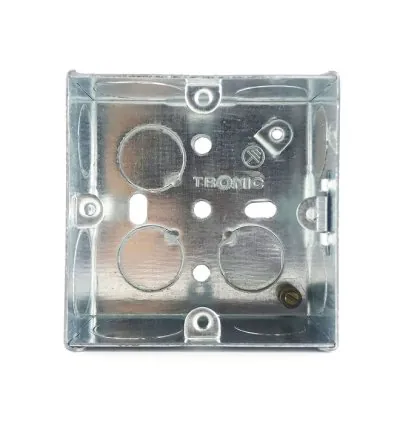 Tronic Single Galvanised Iron Switch Box