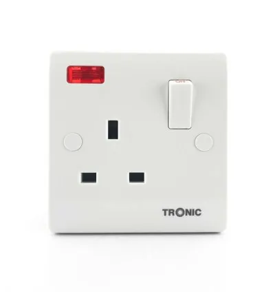 Tronic Single Switch Socket 13Amps With Neon