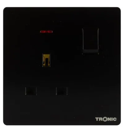 Tronic Single Switch Socket With Neon