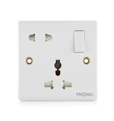 Tronic Single Universal Switch Socket 16Amps With 2 Pin
