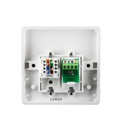 Tronic Telephone Socket RJ11 and Data Socket RJ45