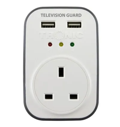 Tronic Television Guard with 2 USB 13Amps