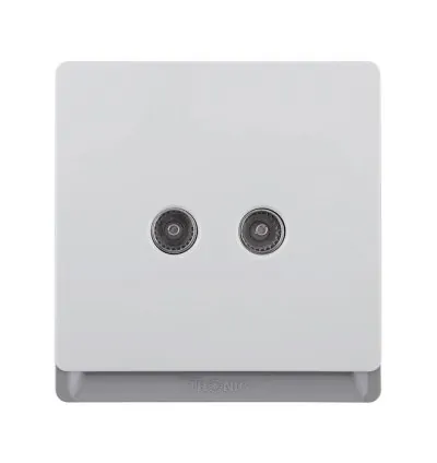 Tronic Television Socket 2 Gang