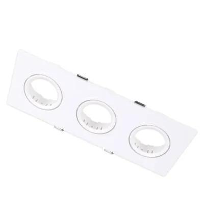 Tronic Three Way Rectangular GU10 Recessed Fitting