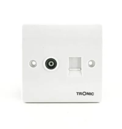 Tronic TV and RJ11 Socket