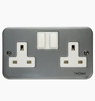 Tronic Twin Metal Clad Socket 13Amps