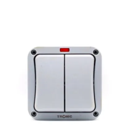 Tronic Waterproof 2 Gang 2 Way Switch