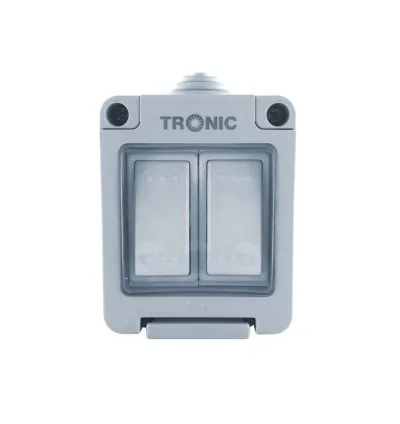 Tronic Waterproof 2 Gang 2 Way Switch