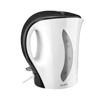 Decakila Kettle 1.7L Electric Jug 2200W Plastic Automatic Shut-Off Boil Dry Protection With Detachable Filter In Spout Cord-Storage & Anti-Slip Feet Design KEKT027W